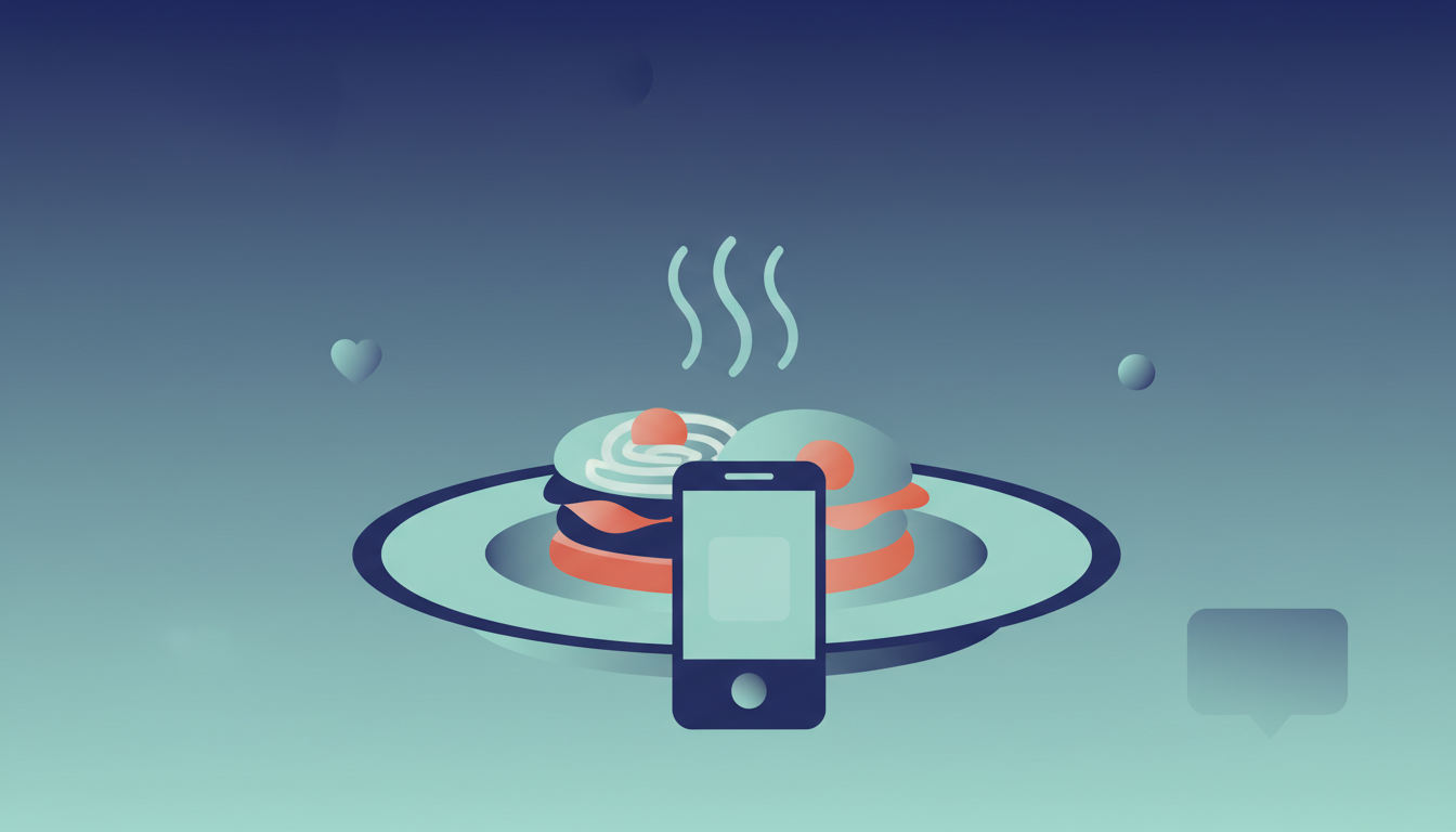 Restaurant social media illustration