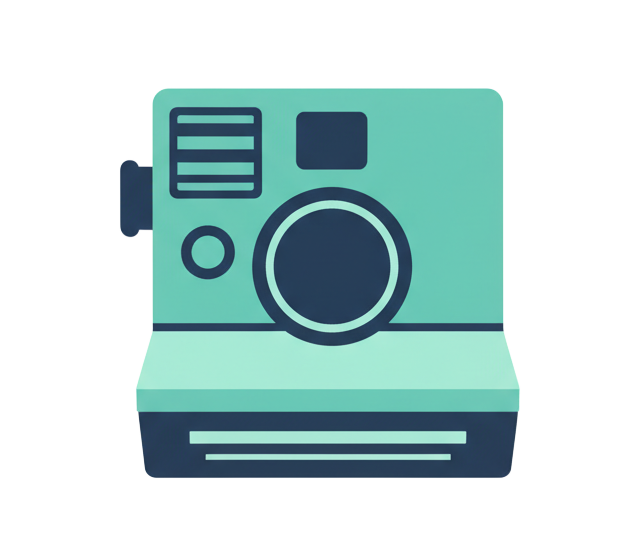 Stylized Instagram camera illustration