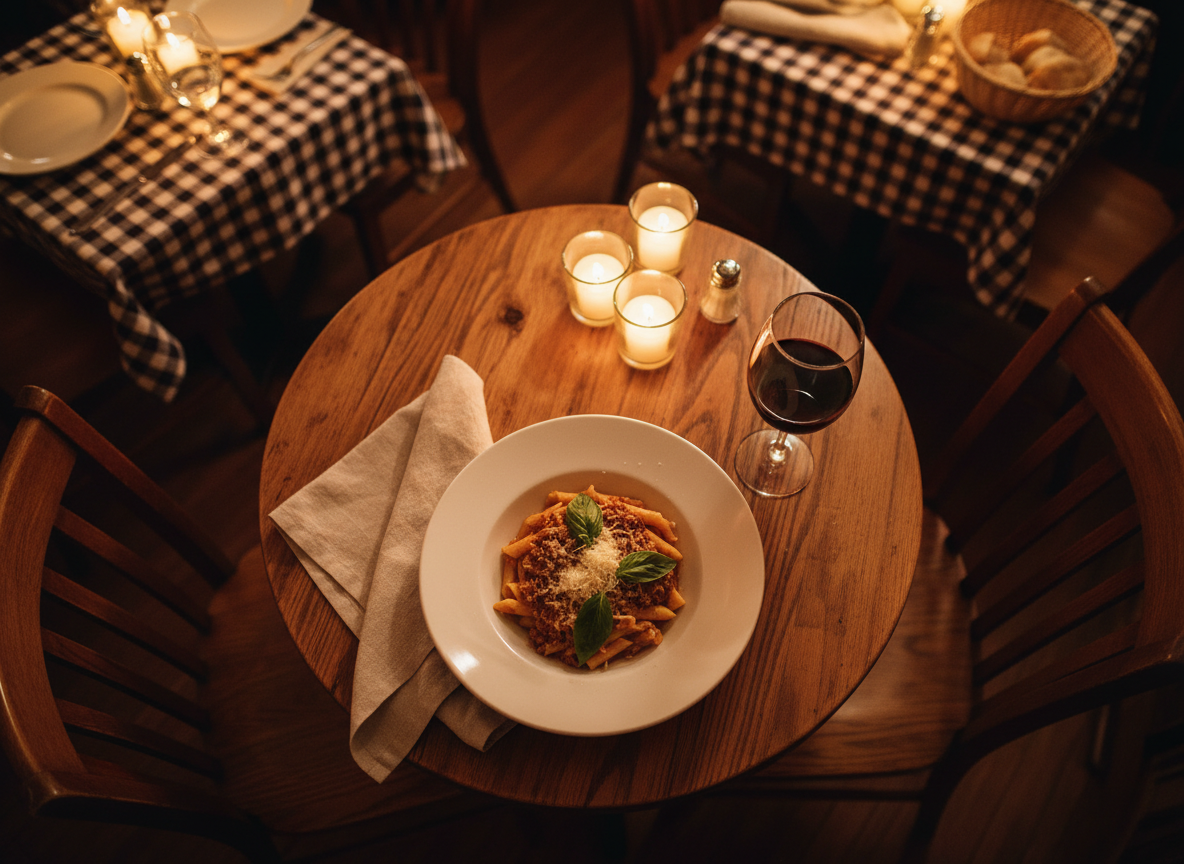 Italian-American restaurant signature pasta dish