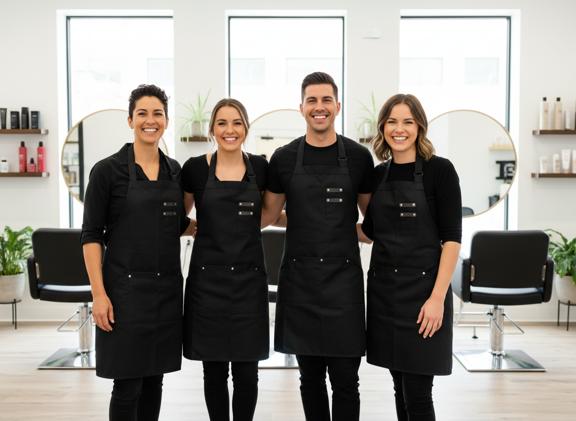 Salon team portrait